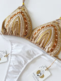 Tulum Handmade Beaded Bikini Set