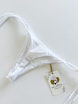 Lola White Embroidered Handmade Bikini Set