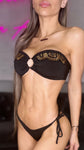 Strapless Black Colombian Bikini Set