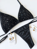 Noche Beaded Handmade Bikini Set