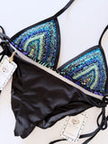 Waves Handmade Beaded Bikini Set
