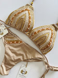 Golden Muse Beaded Handmade Bikini Set