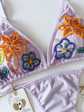Verano Beaded Handmade Bikini Set