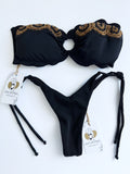 Strapless Black Colombian Bikini Set