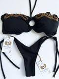 Strapless Black Colombian Bikini Set