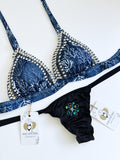 Blue Ocean Beaded Sexy Bikini Set