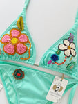 Turquesa Handmade Beaded Bikini Set