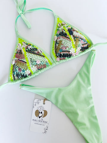 Citrus Handmade Beaded Bikini Set