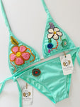 Turquesa Handmade Beaded Bikini Set