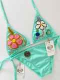 Turquesa Handmade Beaded Bikini Set