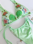 Matcha Handmade Beaded Bikini Set