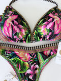 Tropicalia Floral Handmade Bikini Set