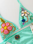 Turquesa Handmade Beaded Bikini Set