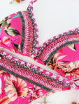 Pink Tropical Handmade Bikini Set