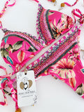 Pink Tropical Handmade Bikini Set