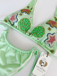 Matcha Handmade Beaded Bikini Set