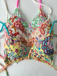 Mix & Match Beaded Embroidered Bikini Tops