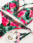 Watermelon Garden Beaded Colombian Bikini Set