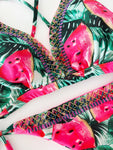 Watermelon Garden Beaded Colombian Bikini Set