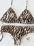 Chic Safari Beaded Colombian Bikini Set