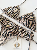 Chic Safari Beaded Colombian Bikini Set